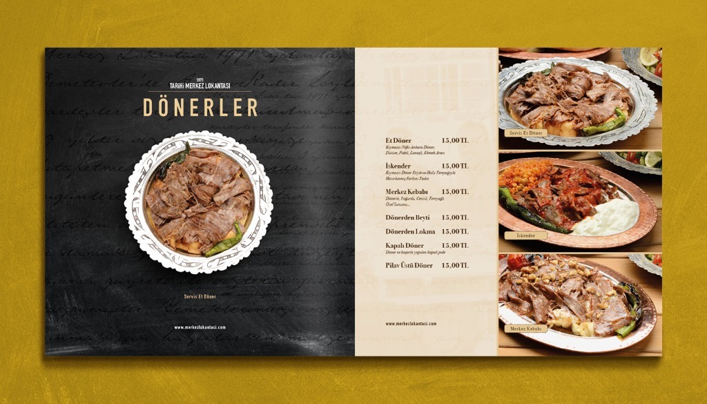 Menü Tasarımı